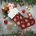 thumbnail image 6 of Ryvnso Christmas Stockings Gingerbread Snowflake 17.7" Large Stocking Decoration 2 Pack, 6 of 7