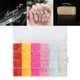 thumbnail image 2 of Kit de gemas de cristales planos de colores variados para decoración de uñas con purpurina 3D para Navidad 6 6 colores 4 talla B, 2 of 8
