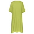 thumbnail image 5 of Pompotops Robes d'Été Décontractées à une Épaule Manches Courtes Imprimé Floral Amincissant pour Femmes, 5 of 5