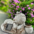 thumbnail image 5 of Kid With Solar Lights Garden Decoration Outdoor Statue Resin Jar Boy, 5 of 8