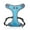 Blue, variant on BadPiggies Dog Chest Harness No Pull Adjustable Reflective Walking Pet Vest Harnesses for Small Medium Large Dogs (L, Blue)
