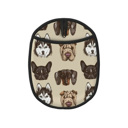 

Cute Husky French Bulldog Dog Pot Holders for Kitchen - Heat Resistant Oven Mitts Hot Pads with Pocket Non Slip Silicone Pot Holders Cuteness Hanging Loop Potholders for Kitchen Baking