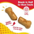 thumbnail image 4 of Nylabone Nubz Flavor Bursts Natural Dog Treats for Small Dogs, Bacon & Cheese Flavor Dog Bones, Small - Up to 30 lbs., 36 Count, 4 of 10