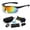Black, variant on Polarized Sports Sunglasses with 5 Interchangeable Lenses,Mens Womens Cycling Bike Glasses,Baseball Running Fishing