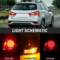 thumbnail image 2 of MZORANGE Right Side Outer Rear Tail Light Stop Lamps For Mitsubishi Outlander Sport ASX 2011 2012-2019, 2 of 9