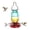 Green, variant on Jiesxyii 16 fl oz Red Glass Hummingbird Feeder, Leakproof with Pre-Assembled Metal Hanging Hook, 5-Port Outdoor Bird Feeder