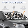 thumbnail image 4 of Haiem 3d Vortex Illusion Windshield Sun Shade: Universal Foldable 2-Piece Car Front Window Sunshade - Blocks Uv Rays, And Reduces Heat,Essential Car Accessory Large, 4 of 7