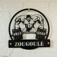thumbnail image 2 of Handmadetneonsign Custom Large Man Lifting Weight Metal Wall Art LED Light - Personalized Gym Studio, 2 of 3