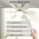 thumbnail image 4 of Lámpara Led Ventilador Con Control Remoto – 5 Aspas, 3 Velocidades Y 3 Temperaturas De Luz, 4 of 5