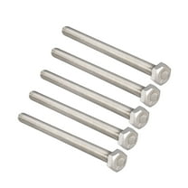 M8 x 110mm 1.25mm Thread Pitch Stainless Steel Hex Head Bolts 5 Pcs