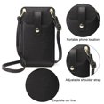 thumbnail image 3 of Vegan Leather Womens Crossbody Cell Phone Purse Holder Wallet, 3 of 5