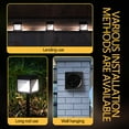 thumbnail image 4 of Lámparas Solares Xihbxyly para Jardín Al Aire Libre con Sensor de Luz Batería de 800Ma Ip65, 4 of 7