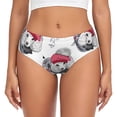 thumbnail image 1 of Fotbe Cute Poodle Dog Calzones Estampados para Mujer – Ropa Interior de Algodón, Cómoda, Suave y Elástica-X-Large, 1 of 6