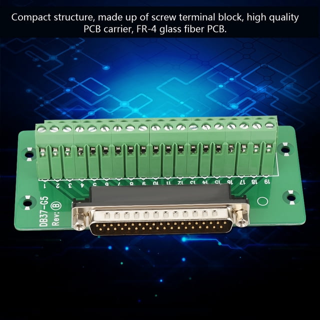 DB37 Interface Module, 100% and , Terminal Block, Compact Structure, Clear Mark, Long Serving Life, for MKR with Screw Terminal Block