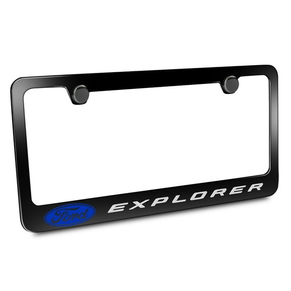 Ford Explorer Black Metal Licences Plate Frame