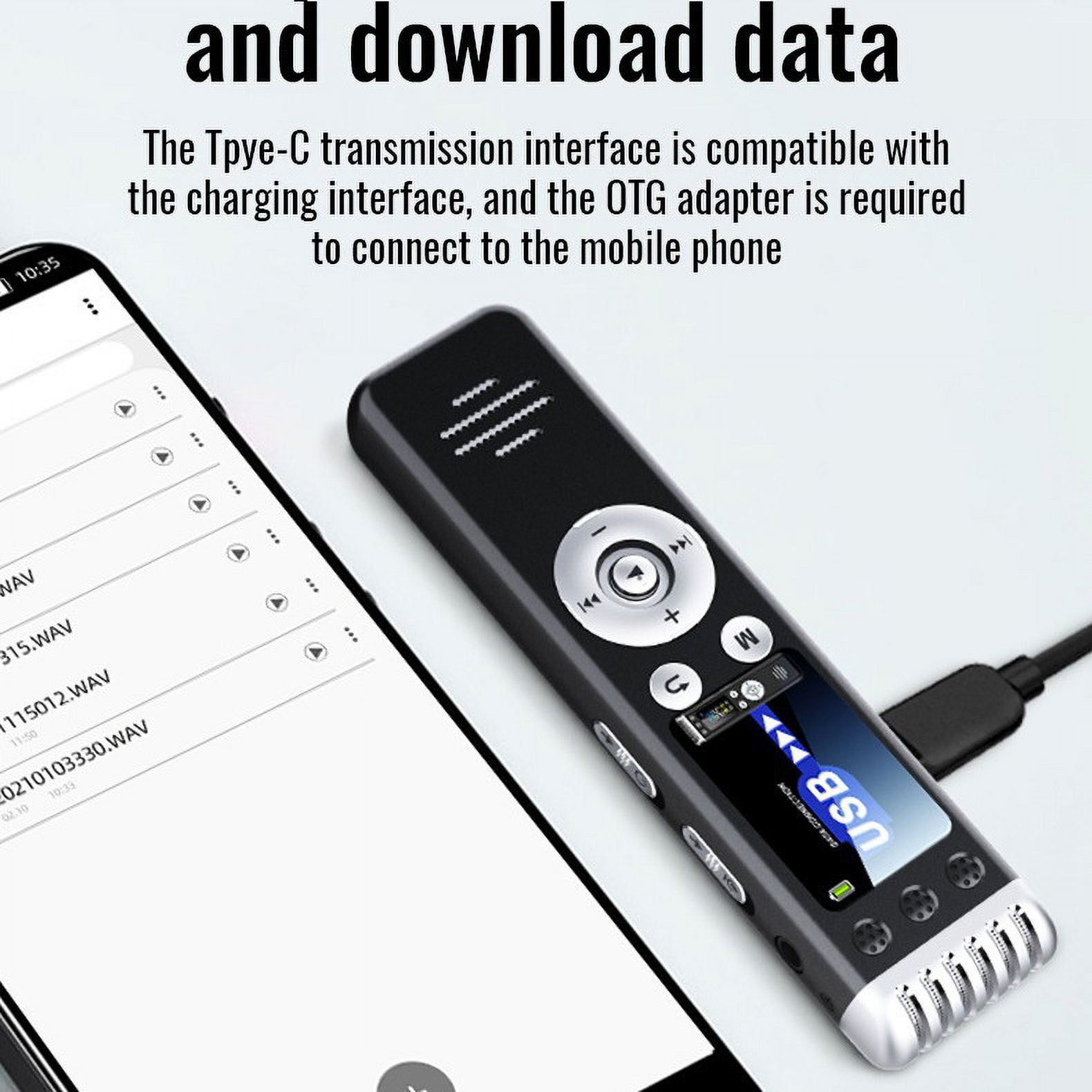 CJBZLCPCOO new Q88 dual microphone work recorder mp3ai intelligent high definition noise reduction voice recorder