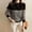 Black, variant on Amidoa Black Sweaters for Women Striped Workout Long Sleeve Fall Lightweight Crew Neck Sweaters Womens Cardigans L
