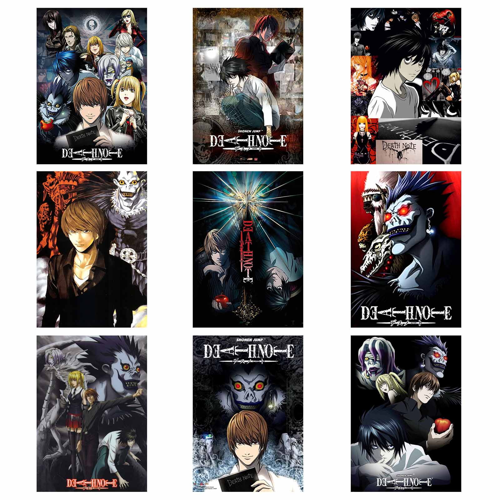 Death Note Japanese Hot Comic Anime Art Scroll Silk Poster Wall Decoration 01 