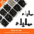 thumbnail image 2 of 500 Pcs Kit de Réparation de Vis Universel pour Ordinateur Portable, Ensemble de Vis de Remplacement TSV M2 M2.5 M3 Adapté à Tous les Ordinateurs, 2 of 6
