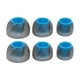 thumbnail image 1 of 6 piezas de puntas de auricular roscadas S/M/L tapa de auricular cubierta de silicona de repuesto para Azul Claro Gris, 1 of 9