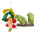 thumbnail image 5 of SPRING PARK 1/5Pcs Parrot Toys, Colorful Swing Chewing Hanging Toys Rattan Balls Bird Perch Stand Climbing Rope Toys for Parakeet, Conure, Cockatiel, Mynah, Love Birds, Finch, 5 of 7