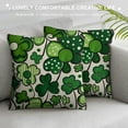 thumbnail image 3 of PHYHOO St.Patrick's Day Pillow Covers , Lucky Blessed Decorations Holiday Farmhouse Spring Pillow Case Decor for Sofa Couch, 3 of 5