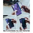 thumbnail image 4 of ArmadilloTek Vanguard Case Compatible with Samsung Galaxy S20 (6.2 inches) Military Grade Full-Body Rugged with Built-in Kickstand [Screenless Version] - Purple, 4 of 4