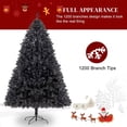 thumbnail image 6 of Immere 6ft 1150 Branches PVC Christmas Tree Black, 6 of 10
