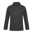 thumbnail image 2 of Oyolan Kids Girls Long Sleeve Thermal Underwear Tops Fleece Lined T-shirt Base Layer Stretch Shirt Black 2-3, 2 of 6