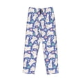 thumbnail image 4 of Goofa Cute White Rabbit Printed Soft Pajama Pants for Men, Wide Leg Comfy Casual Lounge Yoga Pants-Large, 4 of 9