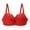 Red, variant on Yindaity Women'S Bra Women's Wireless Jelly Bra, Lift Supportive Full Coverage Plus Size Comfort Deep V Everyday Bra(White,95E)
