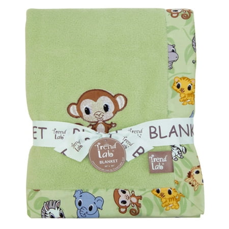 Chibi Framed Coral Fleece Baby Blanket