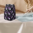 thumbnail image 3 of HELLHERO Steam Irons Storage Bag Purple Rose Skull Design with Handle and Zipper Home Textile Storage Valentine's Day(Bag Only), 3 of 6