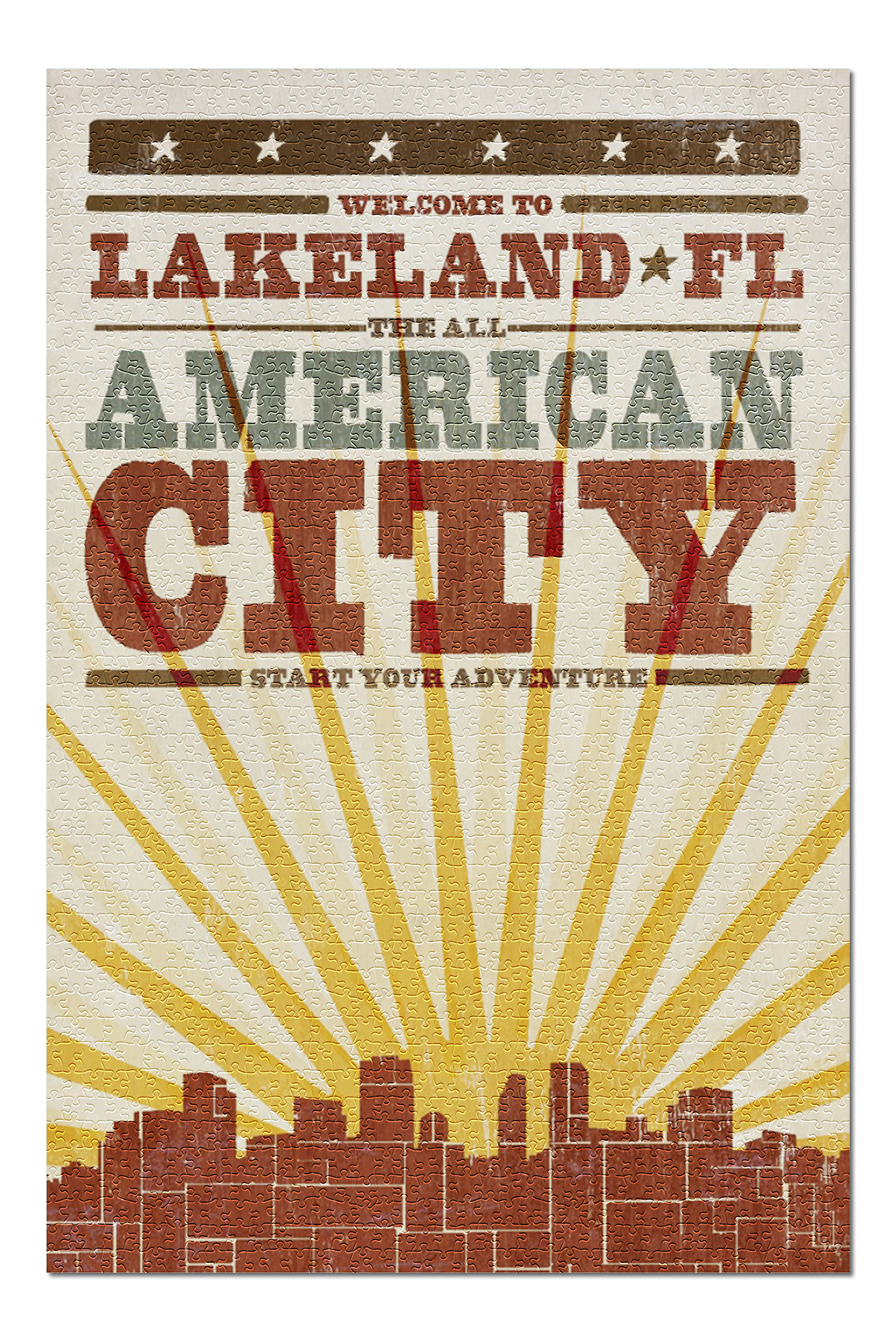shoe stores in lakeland fl on Lakeland Florida Skyline And Sunburst Screenprint Style 20x30 Premium 1000 Piece Jigsaw Puzzle Made In Usa Walmart Com Walmart Com