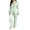 R351-Mint Green, variant on RMGVDSD Pajama Sets for Women 2 Piece Halloween Ghost Print Long Sleeve Sleepwear Lapel Button Down Loungewear Holiday Pajamas Casual Home Wear