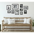 thumbnail image 6 of Kate and Laurel Bordeaux Gallery Wall Frame Kit, Set of 10 with Assorted Size Frames in Distressed Black Finish, 6 of 7