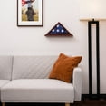 thumbnail image 7 of DECOMIL - Flag Display Case, 3'x5' (Not for Burial Flag), Solid Wood, Cherry Finish, 7 of 7