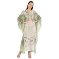 thumbnail image 5 of Moomaya Women's Sexy Swimsuit Cover Up Caftan Kimono Sleeve Beachwear Sheer Kaftan, 5 of 7