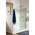 thumbnail image 3 of Miseno Msdf5972-Swing 72" High X 59" Wide Hinged Frameless Shower Door - Bronze, 3 of 3