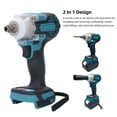 thumbnail image 3 of Impact Driver, Stepless Speed Control 2 In 1 Design Brushless Motor Low Noise Ergonomic Built In LED Light Cordless Impact Gun  for Metal Sheets, 3 of 7