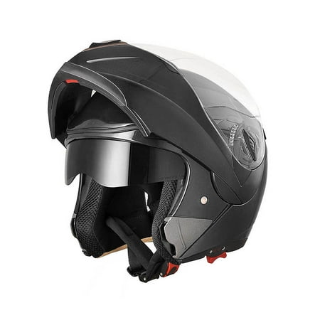 Ahr Motorcycle Helmet Modular Flip Up Full Face Dual Visor Dot