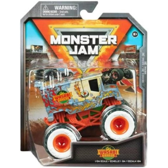 Monster Jam 2023 Spin Master 1:64 Diecast Truck Series 31 Monster Feast Chase Truck Wasabi Warrior