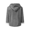 thumbnail image 5 of FDGIU Women's Lightweight Hooded Fleece Jacket - Zip Up Winter Coat with Pockets, Warm Fuzzy Lined Outerwear, Casual Fall Winter Jacket, 5 of 5