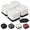 White 4 Pack-Two Layers 3 Inch, variant on Black 4 Pack Two Layers 3 Inch Furniture Risers Heavy Duty Stackable Bed Elevators