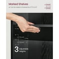 thumbnail image 2 of Bookshelf, 23.6'' Wide, 4-Tier Open Bookcase with Adjustable Storage Shelves, Ebony Black, 2 of 10