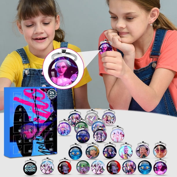 Calendrier De L'Avent K-pop D-Demon H-Hunters 2025 - 24 Porte-Clés Et Jouets à Collectionner