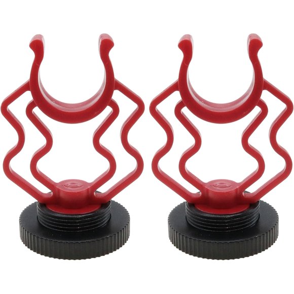shiyou-2 PCS Shotgun Mic Mount External Video Microphone Shock Mount Camera Microphone Holder for Video Blogging Live Streaming Video Conferencing Interviews