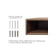 thumbnail image 3 of Repisa De Pared De Madera Para Equipos De Tv 100 X 30 Cm Nogal Terracota.291 Hanlob Repisa Flotante Moderna con 3 cajones para equipos de TV, 3 of 6
