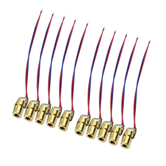 10 Piezas 5V 650nm 6mm 5 Mini Módulo de Diodo de Punto Cabezal Zulema Módulo doide de punto
