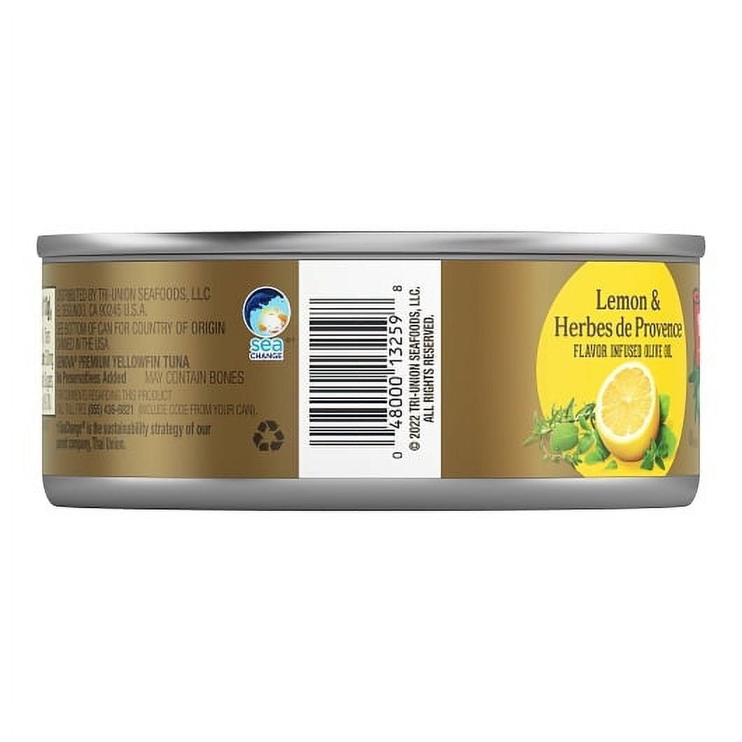 (Price/Case)Genova Yellowfin Solid Light Tuna In Lemon & Herbes De Provence Olive Oil Of, 5 Ounce, 12 per case